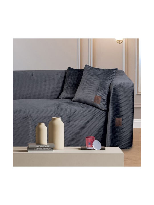 Greenwich Polo Club Sofa Cushion 2798 Velvet Dark Gray 42x42cm