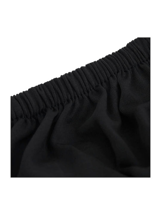 vidaXL Husă Elastică Canapea cu patru locuri Negru 1buc 332935