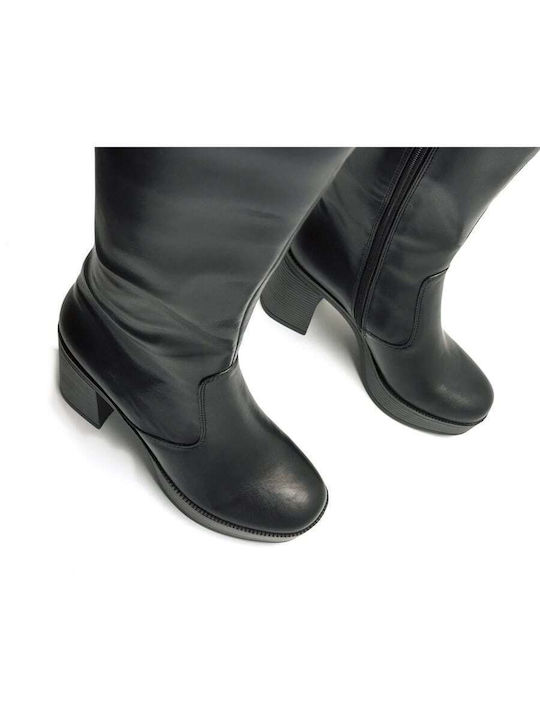 Damenstiefel mit hohem Absatz Schwarz