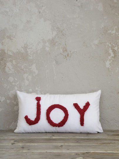 Nima Perna Decorativă de Crăciun Joy Oblong Alb 60x30buc