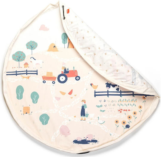 Play&go Kinder Spielmatte aus Stoff Beige 140cm 1Stück