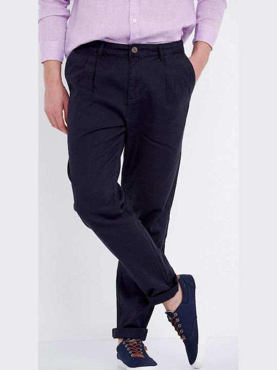 Trousers Chino in Regular Fit Navy Blue