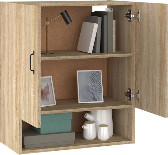 Hängeschrank fürs Wohnzimmer aus Spanplatte Sonoma 60x31x70 cm