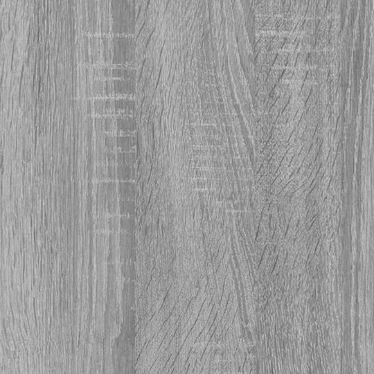 Wall-Mounted Living Room Cabinet made of Particle Board with Lighting Grey 30.5x30x90cm