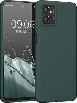 KWmobile Umschlag Rückseite Silikon Teal Blue Green (Moto G32) 59628.171