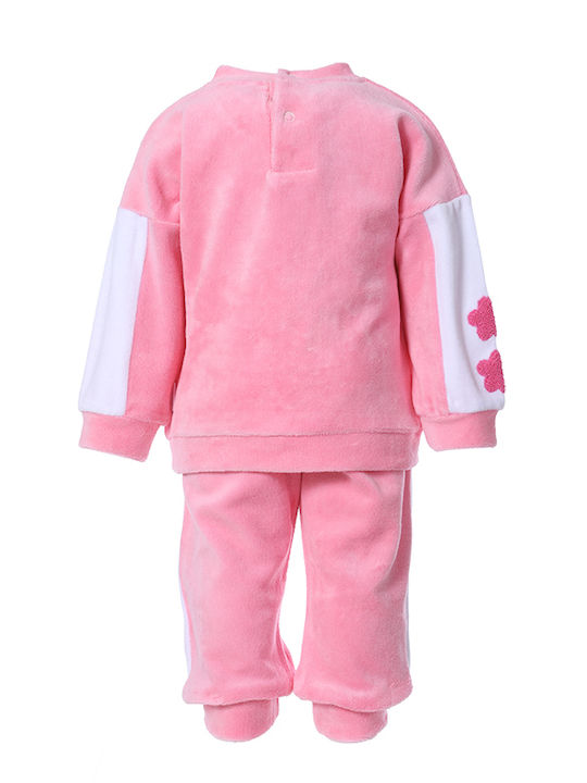 Matoufrance Kinder Sweatpants Set - Jogginganzug Rosa 2Stück Strong Like Mommy