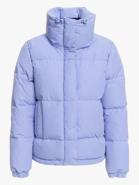 Winter Rebel Women's Long Puffer Jacket Waterproof for Winter with Hood Lilacc