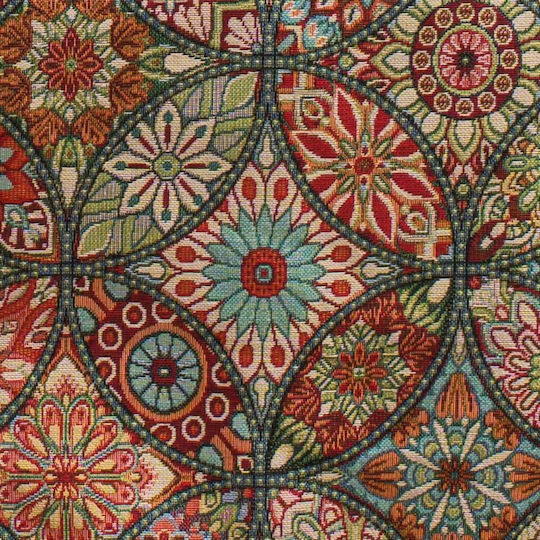 Cotone Vitral Ριχτάρι Τριθέσιου Καναπέ Στόφα 185x280εκ. Πολύχρωμο