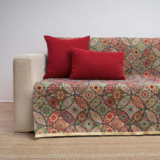 Cotone Vitral Διθέσιου Καναπέ Π185xΜ240cm Πολύχρωμο