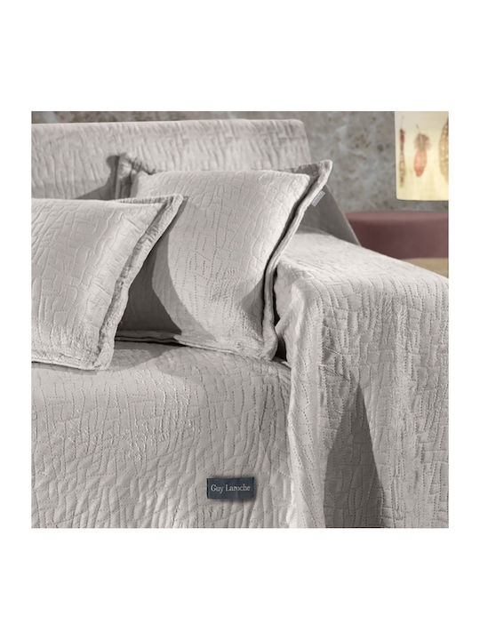 Guy Laroche Sofa Throws 2 Seater Avon 170x250cm Elephant with Pillowcase