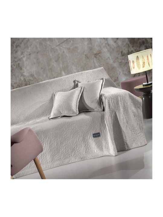 Guy Laroche Sofa Throws 2 Seater Avon 170x250cm Elephant with Pillowcase