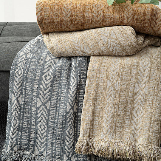 Palamaiki Basil Sofa Throw Chenille 180x250cm Brown