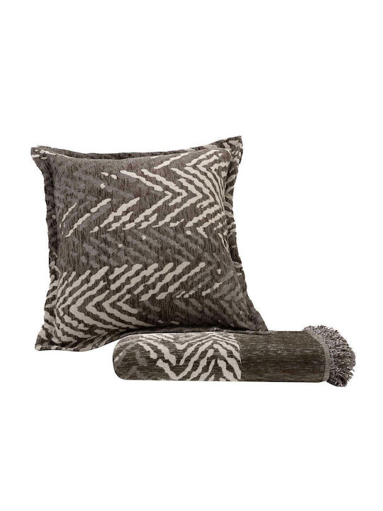 Madi Tiger Armchair Throw 170x180cm Brown