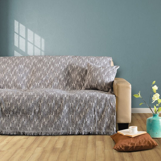 SB Home Ramina Πολυθρόνας Π180xΜ170cm Silver