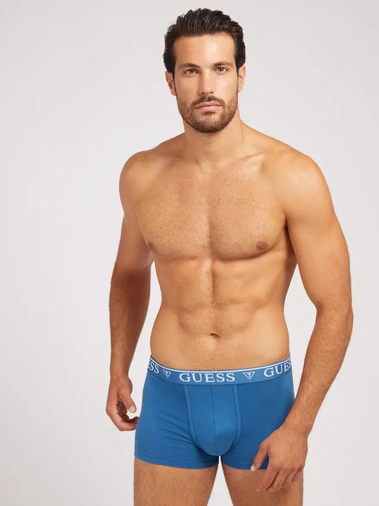 Ανδρικά Μποξεράκια White/Black/Grey/Blue/Yellow με Σχέδια 5Pack