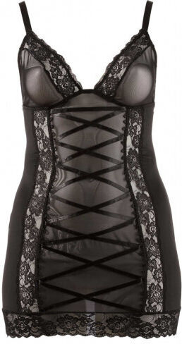 Cottelli Collection Lingerie Dress Plus Size Black