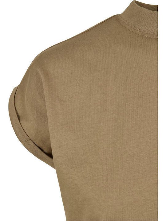 Rochii De Vară Pentru Femei Mini Rochie Sport Tricou Mâneca Scurtă Kaki