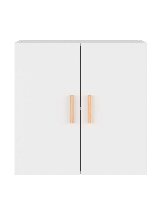 Hängendes Wohnzimmer Nischenschrank aus Spanplatte Weiß 60x30x60cm
