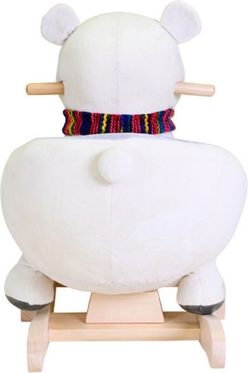 Knorrtoys Fred Fabric Rocking Toy Bear with Sounds & Music with Max Load Capacity 30kg White