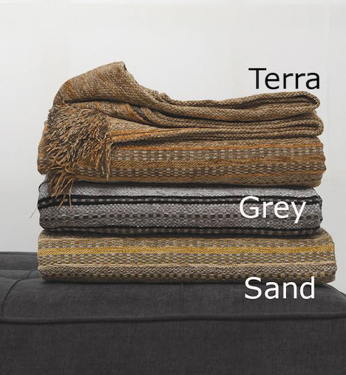 Palamaiki Jum Armchair Throw Chenille 180x180cm Gray