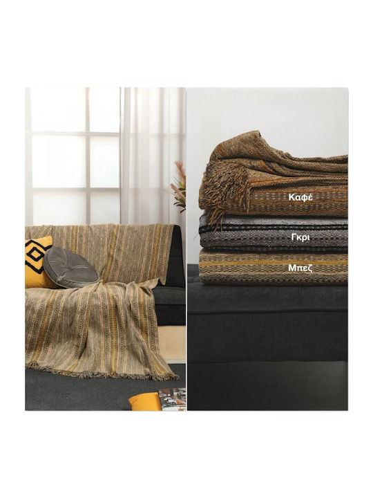 Palamaiki Jum Ριχτάρι Πολυθρόνας Chenille 180x180εκ. Grey 9-120596-002