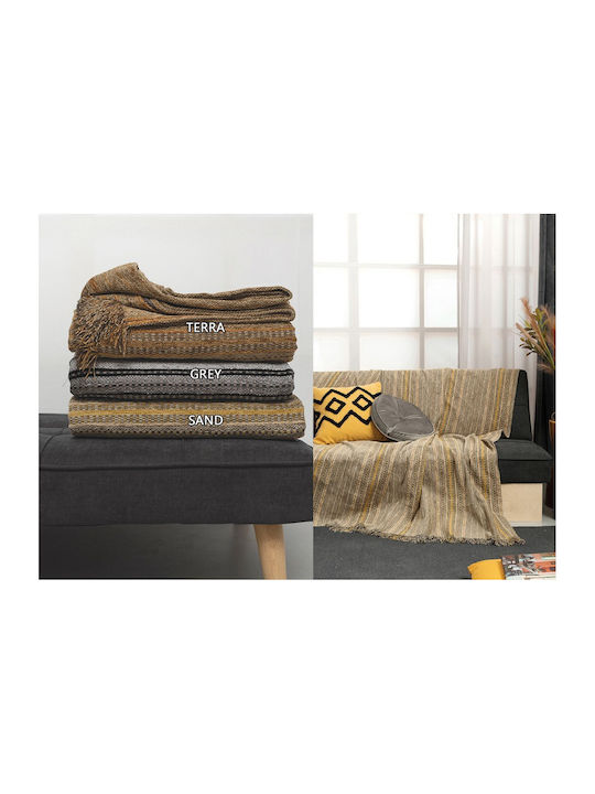 Palamaiki Jum Ριχτάρι Πολυθρόνας Chenille 180x180εκ. Grey 9-120596-002