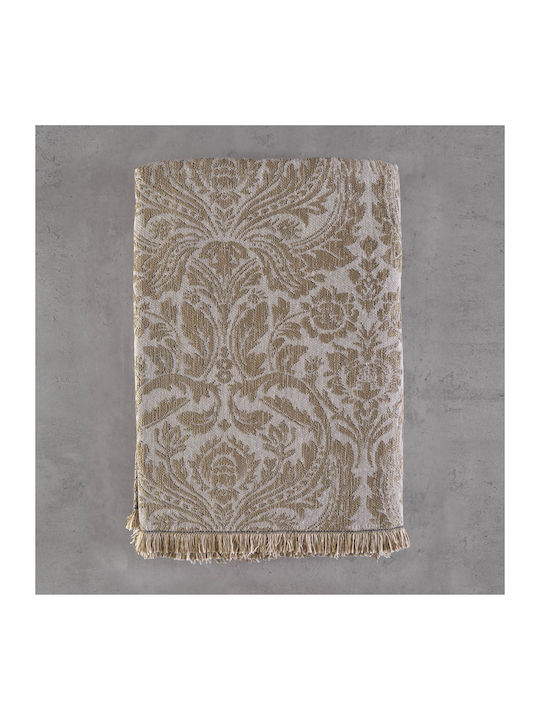 Rythmos Vilano Ριχτάρι Πολυθρόνας Δύο 'Οψεων Chenille 160x180εκ. Καφέ 117-191-2289