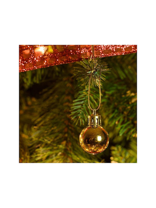 Christmas Ball Ornament Gold 2.5x2.5cm 12pcs