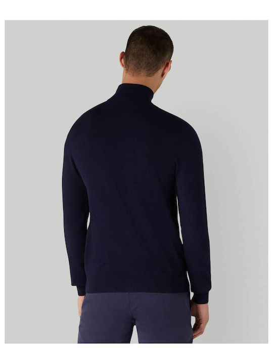 Trussardi Herren Langarm-Pullover Rollkragen Navy