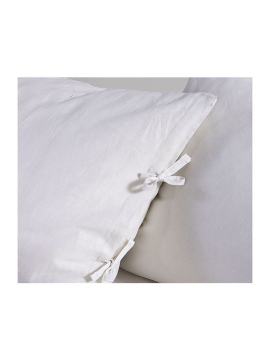 Nef-Nef Homeware Duvet Cover Queen 220x240 Ecru Ecru