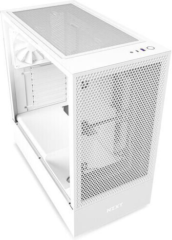 NZXT H5 Flow Gaming Midi Tower Κουτί Υπολογιστή με Πλαϊνό Παράθυρο Λευκό