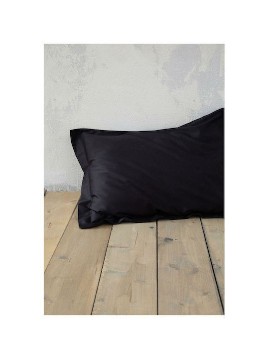 Nima Duvet Cover Cotton Satin Queen 220x240 Superior Black