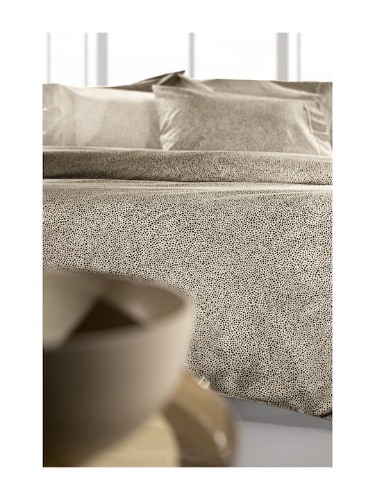 Guy Laroche Bettbezug-Set Baumwolle Einzelbett mit Kissenbezug 165x225 Musk Wenge