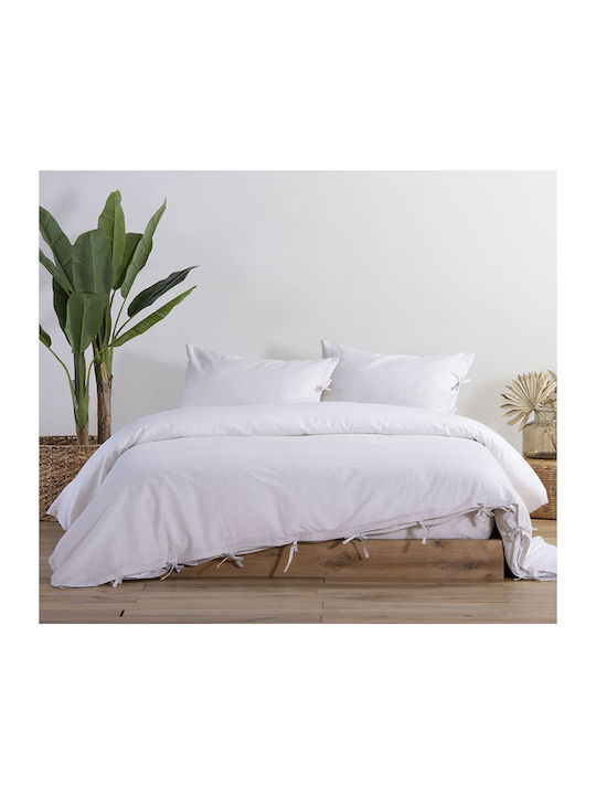 Nef-Nef Homeware Duvet Cover Cotton Queen 220x240 Grey Grey
