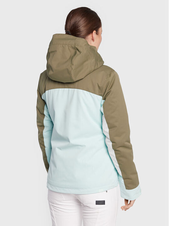 Roxy Free Jet Block ERJTJ03362-BDY0 Frauen Jacke aus für Ski & Snowboard Fair Aqua