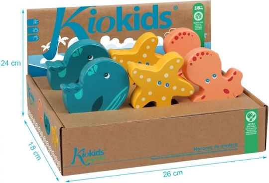 Kiokids Hölzene Baby Rassel