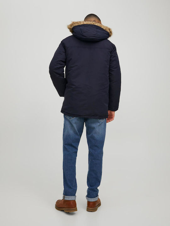 Χειμωνιάτικο Μπουφάν Παρκά Navy Blazer