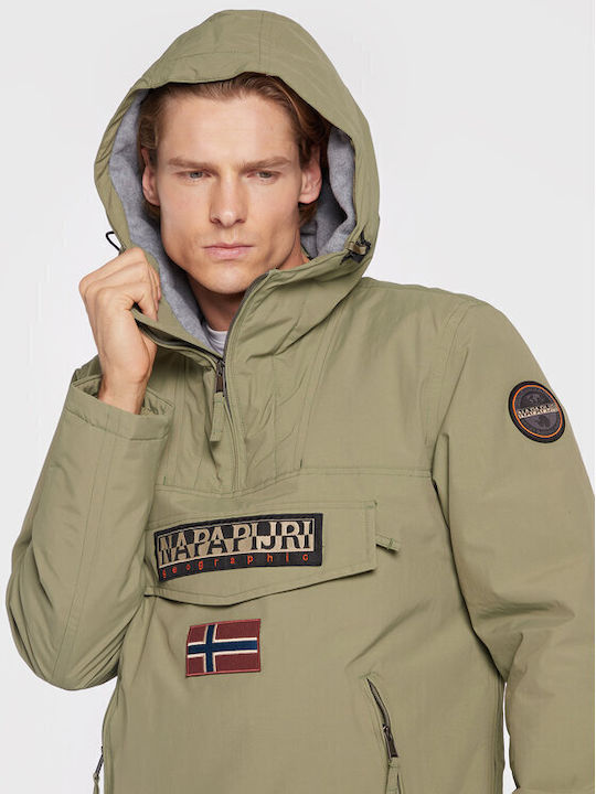 Rainforest Pocket 2 Herren Winter Jacke Wasserdicht und winddicht Khaki