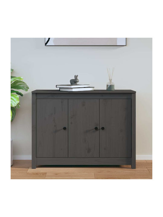 Wooden Buffet Gray L100xW35xH74cm