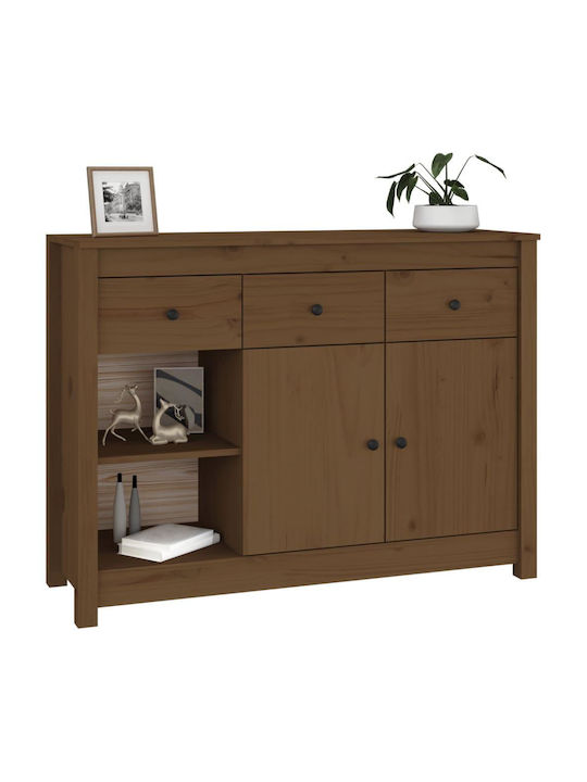 Мебели за съхранение с чекмеджета Кафяв мед 100x35x74см