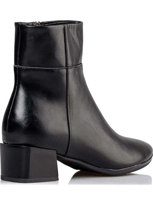 Women's Ankle Boots with Medium Heel Black