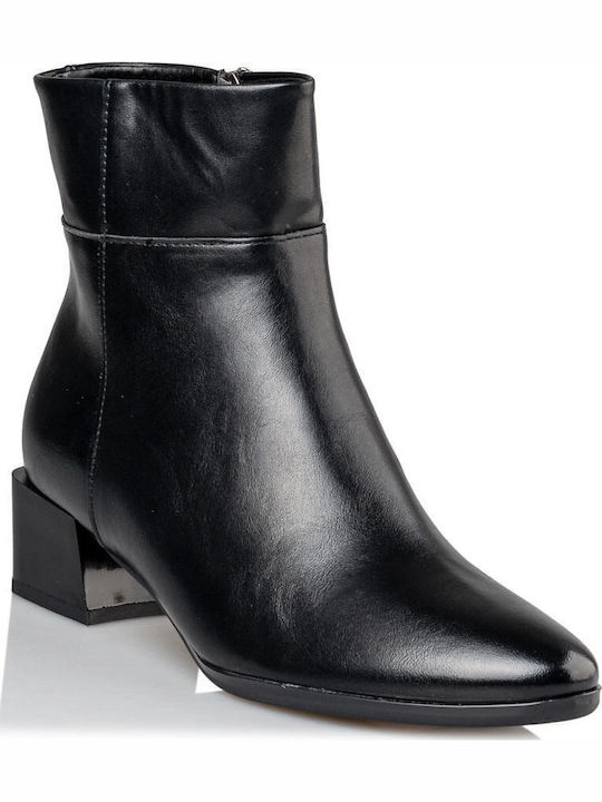 Women's Ankle Boots with Medium Heel Black