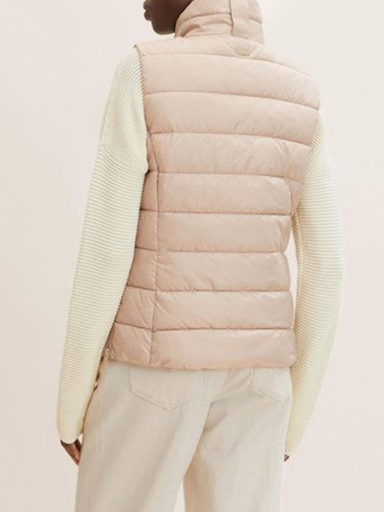 Tom Tailor Sleeveless Jacket Puffer Beige