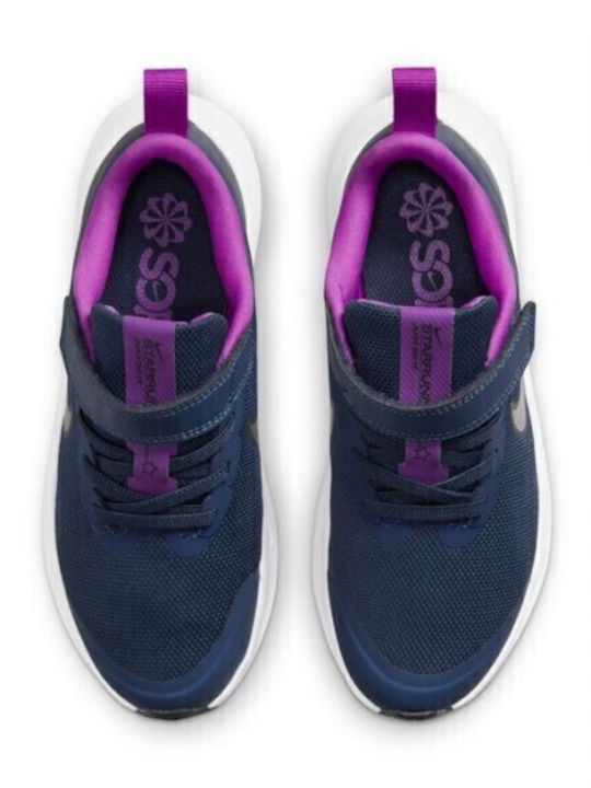 Star Runner Star Runner Kids Sports Shoes Running with Hoop & Loop Closure Navy Blue