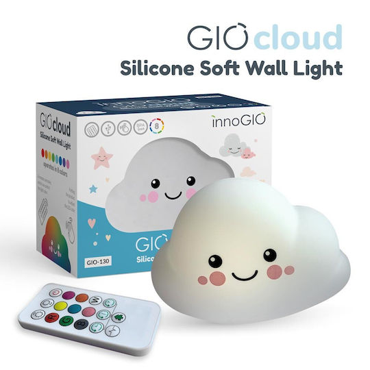 innoGio Led Kids Decorative Lamp Cloud with Color Changes White 14x10.5x7εκ.