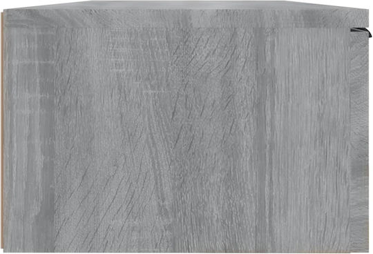 Hängeschrank fürs Wohnzimmer aus Spanplatte Grau 68x30x20 cm