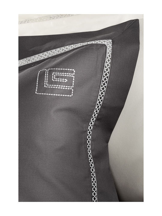 Guy Laroche Bettwäsche-Set King Size 270x280cm. Blend Anthracite 4Stück