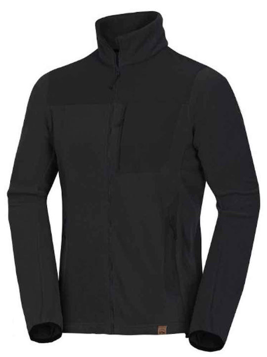 Maurice Ανδρική Ζακέτα Fleece Μαύρη