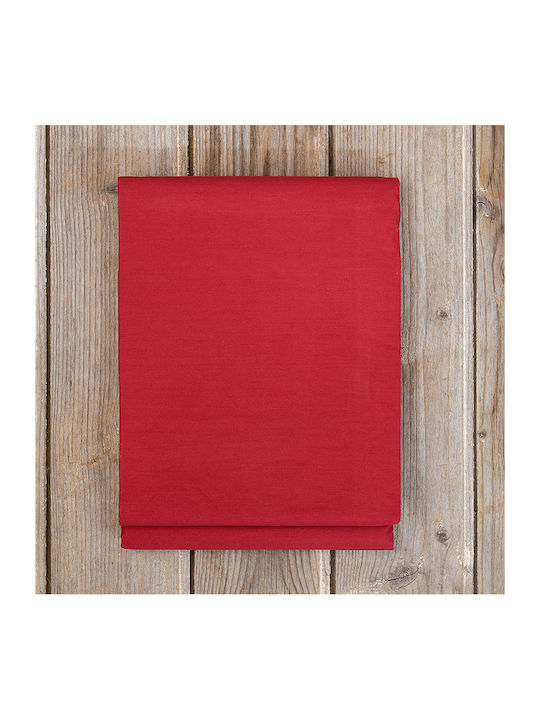 Nima Sheet King Size 270x280cm. Unicolors Absolute Red