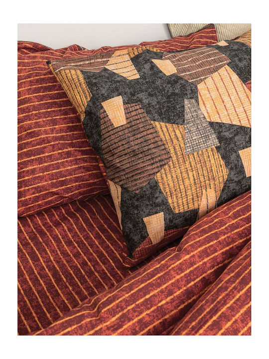 Palamaiki Sheet Sets King Size 265x260cm. Fashion Life FL6160 Orange 4pcs